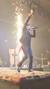 Aaron Michaels performing at Brantstock music festival 2025